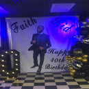 Custom Any Theme Photo Backdrops Rectangle Party Background Microfiber Cloth Banner Decorations