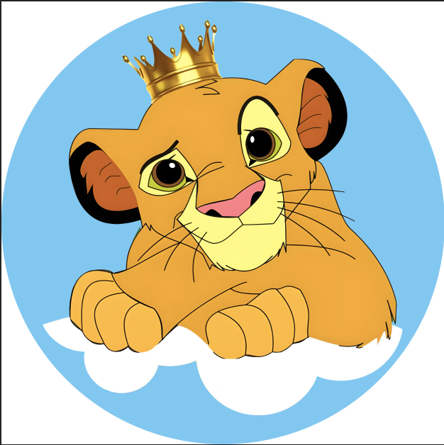 Customize The Lion King Round Backdrop Kids Birthday Circle Background Cylinder Plinth Covers
