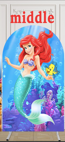 Ariel Mermaid Photo Background Little Mermaid Cover Theme Arch Background Double Side Elastic Covers