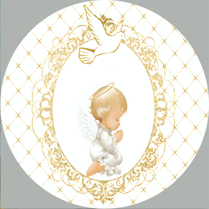 Baptism Theme God Bless Baby Shower Arch Backdrop Kit