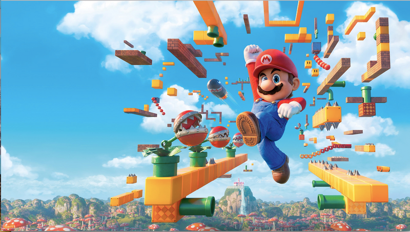 Super Mario Birthday Backdrop Banner Background Cartoon party Decoration  7x5ft