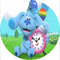 Customize Blues Clues Photo Backdrop Cover Kids Round Backdrop Birthday Party Circle Background Covers