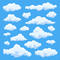Blue White Clouds Photo Backdrop Kids Birthday Background Party Photography Baby Child Banners