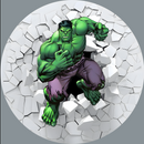 Customize The Hulk Round Backdrop Marvel Boys Photo Birthday Circle Background Cylinder Plinth Covers