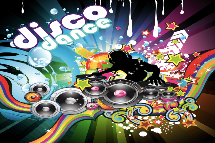 Customize Music Photography Backdrop Disco Dance Photo Background Decor Poster Banner