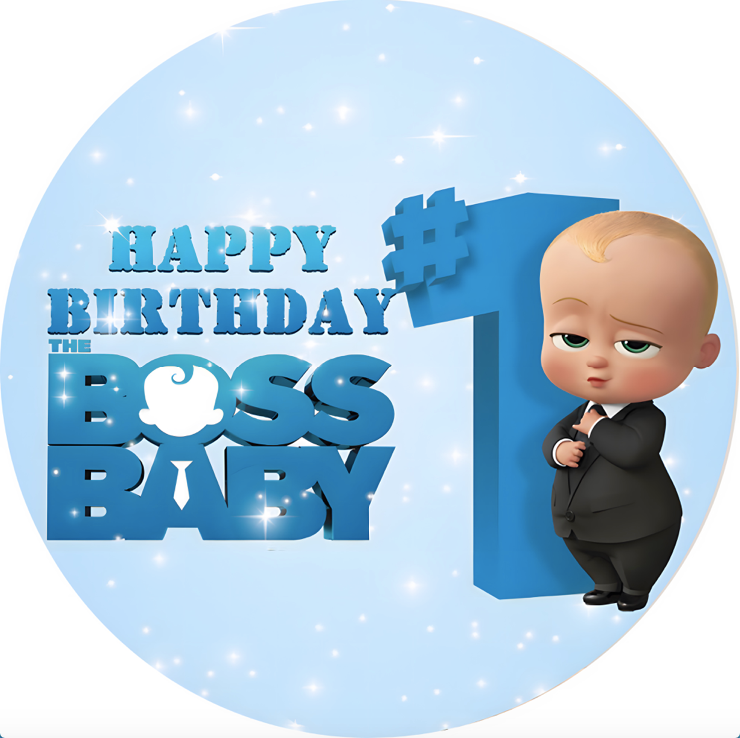 Toile de fond ronde personnalisée, couverture de fond de Photo de cercle d'anniversaire de bébé garçon 