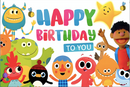 Customize Super Simple Songs Photo Backdrop Noodle and Pal Happy Birthday Background Party Photography Banners