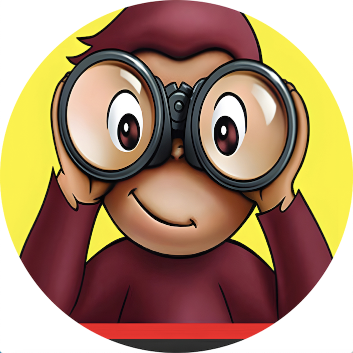 Customize Curious George Photo Backdrop Cover Kids Round Backdrop Party Circle Background Covers