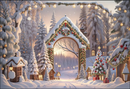 Customize New Year Photography Backdrops Merry Christmas Winter Snow Backgrounds Party Backdrops 