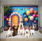 Photography Background Colorful Balloon Carnival Child Birthday Party Decor Family Photozone Backdrop Props Photo Studio