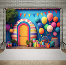 Photography Background Colorful Balloon Carnival Child Birthday Party Decor Family Photozone Backdrop Props Photo Studio