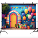Photography Background Colorful Balloon Carnival Child Birthday Party Decor Family Photozone Backdrop Props Photo Studio