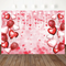 Custom Heart Balloon Background Valentine's Day Red Love Girls Boy Backdrop Decor