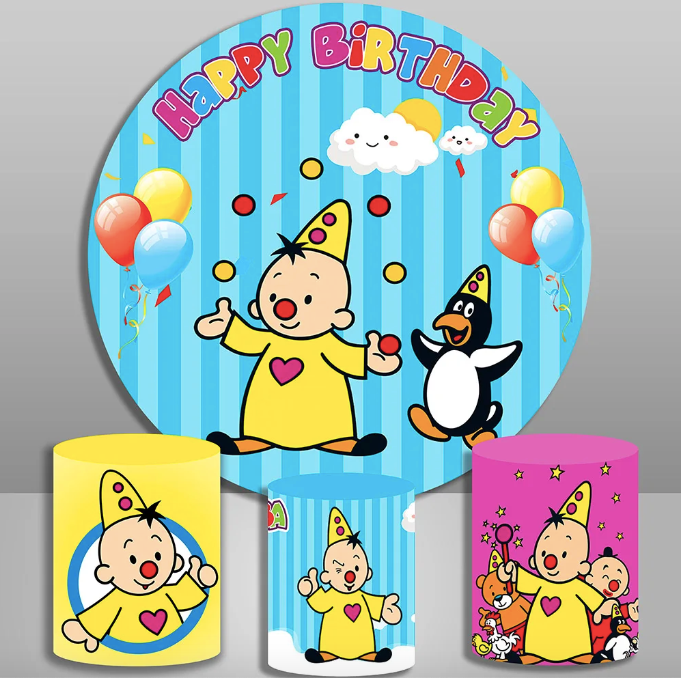 Bumba Background Custom Cartoon Bumba Round Backdrops Birthday Party Circle Background ...