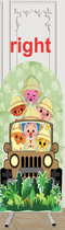 Custom Size Cartoon Party Arch Photo Background Cover Arch Background Double Side Elastic Covers