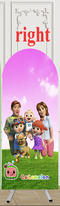 Custom Kids Cartoon Photo Background Birthday Events Theme Arch Backgrounds Double Side Elastic Covers