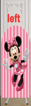 Customize Size Photo Background PinkGirls Birthday Party Cover Theme Arch Background Double Side Elastic Covers