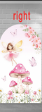 Customize Size Butterfly Mushroom Photo Background Pink Girls Birthday Party Cover Theme Arch Background Double Side Elastic Covers