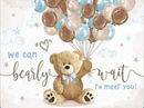 Customize Baby Shower Photo Backdrop Brown Bear Party Photography Backgrounds Banners