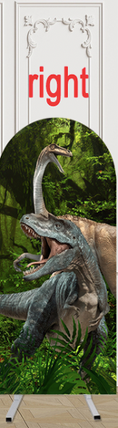 Customize Size Photo Background Jurassic Park World Dinosaur Birthday Party Cover Theme Arch Background Double Side Elastic Covers