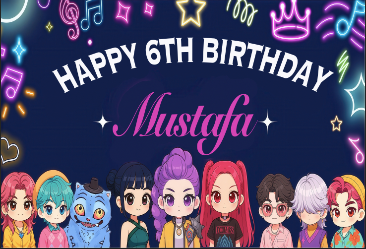 Customize Name Birthday Party Photo Backdrop Decor Photo Studio Photography Background