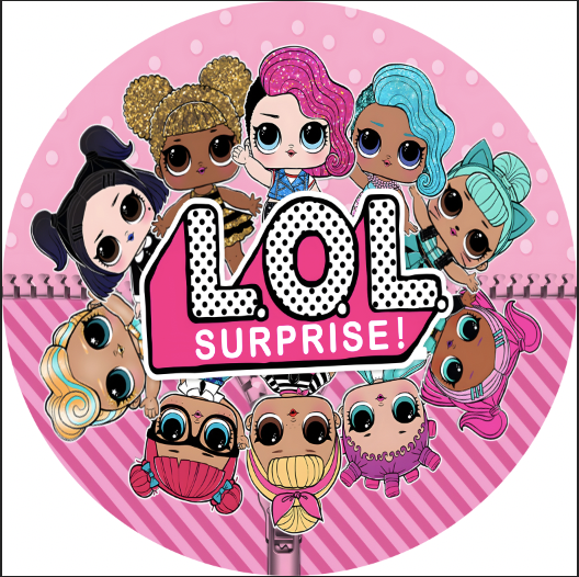 Custom Round Backdrop Cover Girls Birthday Circle Background Cylinder Plinth Covers