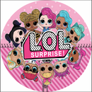 Custom Round Backdrop Cover Girls Birthday Circle Background Cylinder Plinth Covers