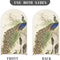 Customize Peacock Photo Background Birthday Arch Chiara Theme Background Double Side Elastic Covers