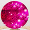 Customize Photo Backdrop Cover Pink Glitter Round Backdrop Party Circle Background Covers