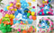 Summer Ocean Round Backdrop Tropical Hawaii Luau Party Circle Background Decor