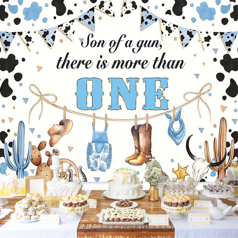 Customize Cartoon Baby Photo Backdrop Cowboy Photography Backgrounds Banners