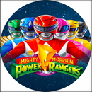 Customize Power Ranger Ninja Circle Photo Backdrop Round Cover Boys Birthday Party Cylinder Plinth Covers