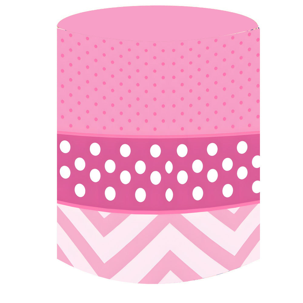 Custom Minnie Mouse Round Backdrop Cover for Girl