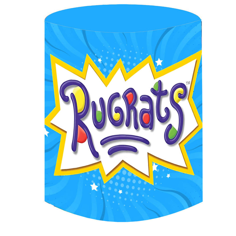 Customize Rugrat Themes Party Round Backdrop Susie Charmichael and Angelica Circle Background Birthday Decor Cylinder Plinth Covers