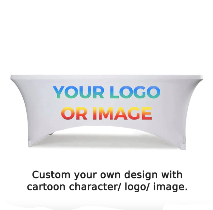 Customize Printing Stretch Fit Table Cover For Event