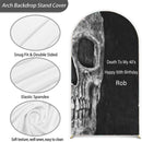 Customize Skeleton Birthday Photo Background Arch Chiara Skull Background Double Side Elastic Covers