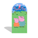 Customize Size Cartoon Pig Character Photo Backdrop Cover Arch Double Sides Elastic Covers