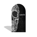 Customize Skeleton Birthday Photo Background Arch Chiara Skull Background Double Side Elastic Covers