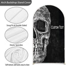 Customize Skeleton Birthday Photo Background Arch Chiara Skull Background Double Side Elastic Covers