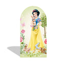 Custom Princess Arch Photo Backdrop Cover Girls Birthday Party Arch Double Side Elastic Covers