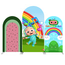 Custom Melon Photo Backdrop Cover Theme Arch Background Double Side Elastic Covers