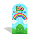 Custom Melon Photo Backdrop Cover Theme Arch Background Double Side Elastic Covers