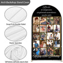 Customize Photo Logo Photo Background Cover Birthday Arch Chiara Theme Background Double Side Elastic Covers