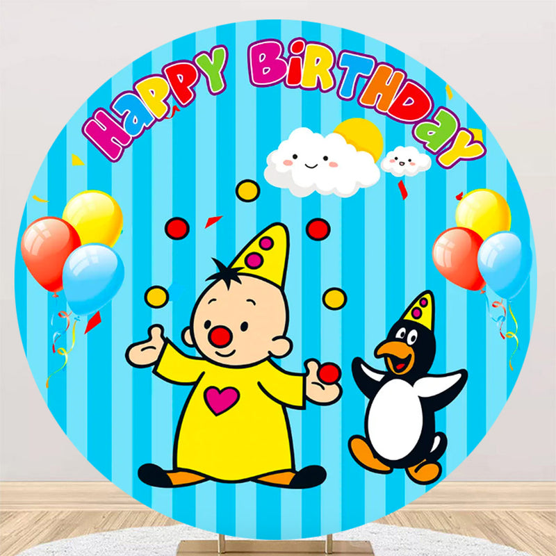 Bumba Background Custom Cartoon Bumba Round Backdrops Birthday Party Circle Background ...