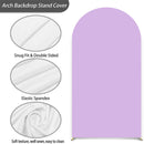 Customize Plain Purple Photo Background Birthday Arch Chiara Theme Background Double Side Elastic Covers