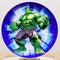 Customize The HULK Photo Backdrop Cover Marvel Round Backdrop Party Circle Background Covers