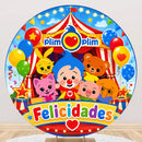 Custom Plim Plim Round Backdrop Circle Background Cylinder Plinth Covers