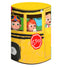 Customize Melon Round Backdrop Family School Bus Kids Photo Circle Background Cylinder Plinth Covers
