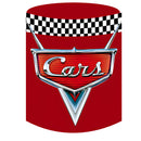 Customize size Racing Car Boys Birthday Circle Background Cylinder Plinth Covers
