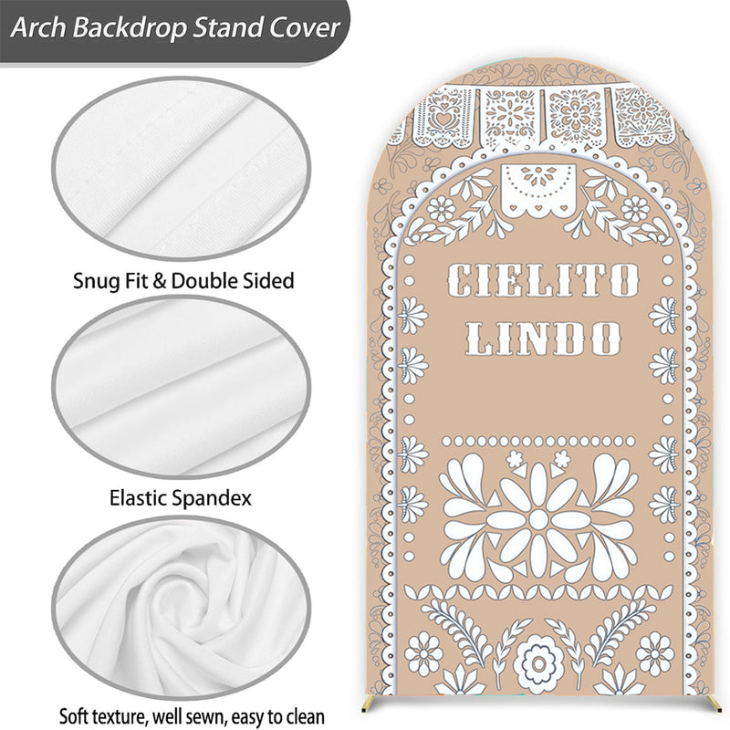 Customize Baby Photo Background Cover Arch Chiara Theme Background Different Double Side Elastic Cover